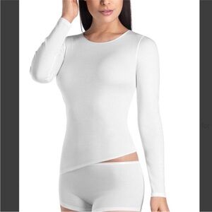 Hanro cotton Seamless long sleeve Shirt
